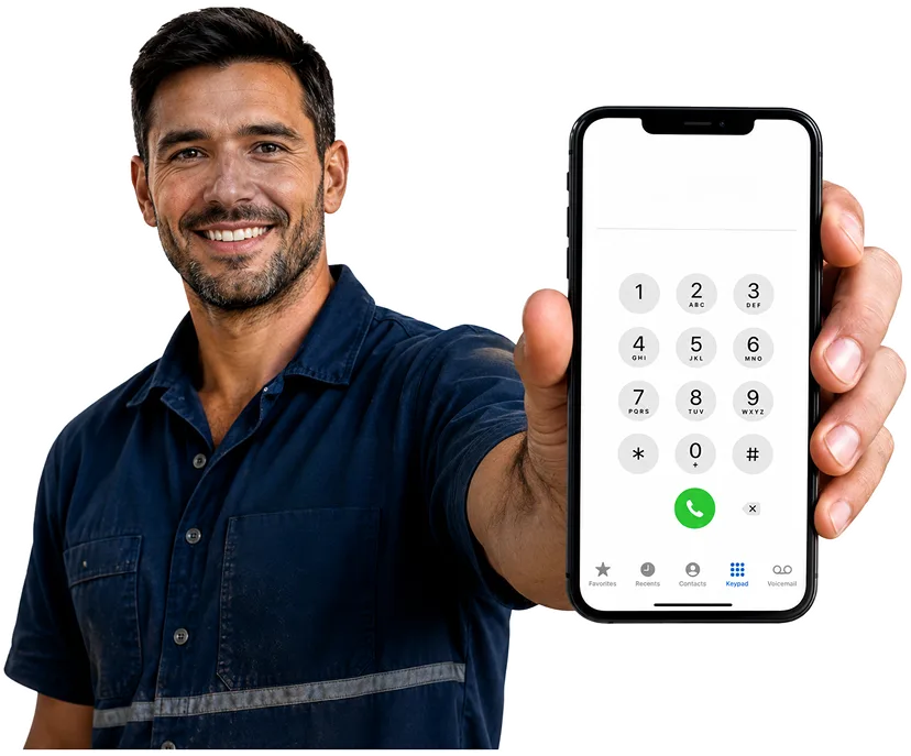 Plumber answering a Kenthurst enquiry by phone