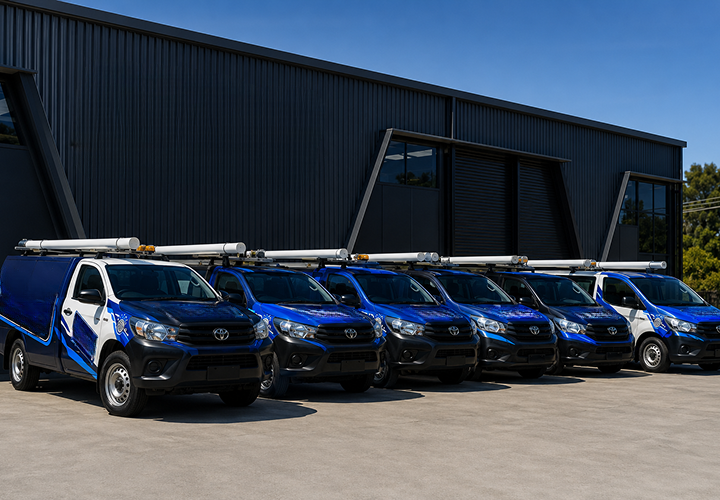 Fleet of Kenthurst Blocked Drains plumbing vans